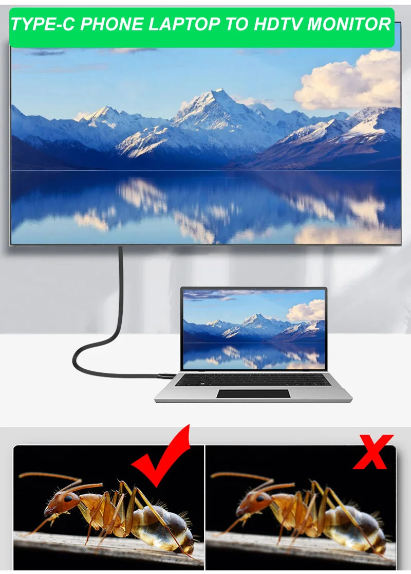 Cabo Usb Tipo-c 3.1 3.2 Gen Macho 1m m 3m 5m Carregamento Rápido Transferência de Dados Ssd Disco Rígido pd 5a 100w 4k @ 60hz 1m Thresure Ful - Imagem 3