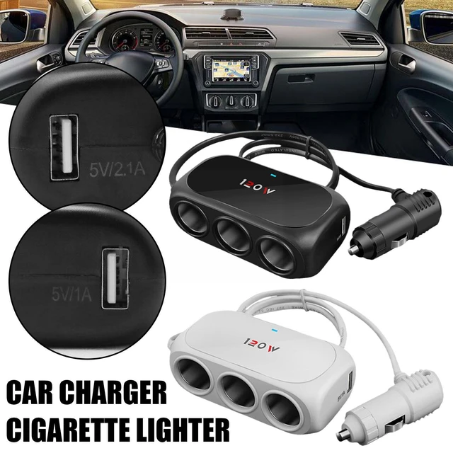 Allume-cigare Laguna 3 en 1 pour voiture, adaptateur multi-prise,  répartiteur automatique, chargeur USB, pièces de voiture, 12V, 24V -  AliExpress