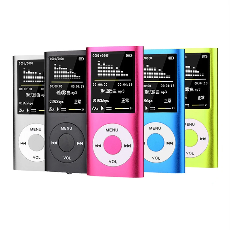 1.8-inch Mini MP4 Player Portable Fm Radio Stereo Music Playing E-book Playback Recording Pen MP3 Audio Player For Windows Mac mp3 music player MP3 Players