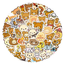 Rilakkuma & Friends Cartoon Sticker Pack - 100 Cute & Durable Stickers for Luggage and Notebooks (100Pcs)