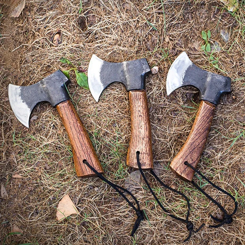Camping Small Hand Axe Steel Portable Hatchet Multifunctional Tactical Ax Professional Ax for Lumberjack Survival Accessories 2