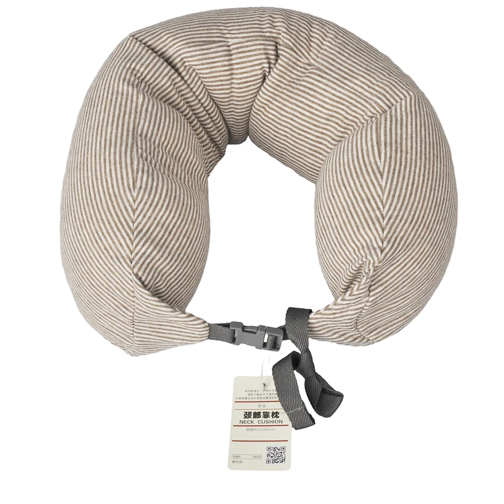 U Shaped Neck Pillow Soft Foam Waist Massage Portable Cervical Cushion for Nap Train Airplane Traveling Sleeping 6