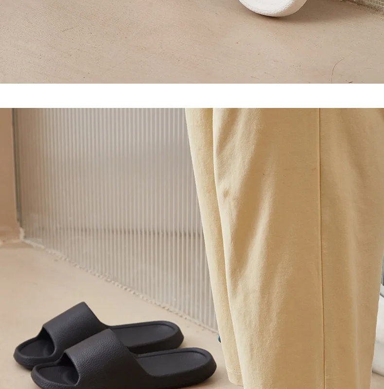 EVA Herren-Sandalen, Flip-Flops, Herren-Hausschuhe, einfarbig, rutschfest, weiche Sohle, bequeme Dusch-Hausschuhe, Outdoor-Paar-Schuhe, Sommer – Detail 12