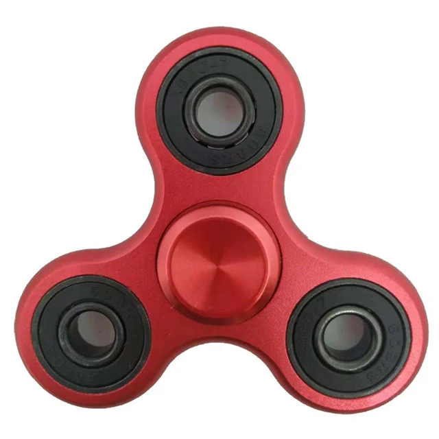 70mm Triangle Finger Aluminum Alloy Metal Spinner No Box R188 Bearing Turn for 5 Minutes Child Toys Decompression Toy Spinner 5