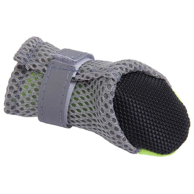 Pet Dog Shoes Breathable Waterproof Outdoor Walking Net Soft Summer Pet Shoes Night Safe Reflective Boots for Small Medium Dogs 5