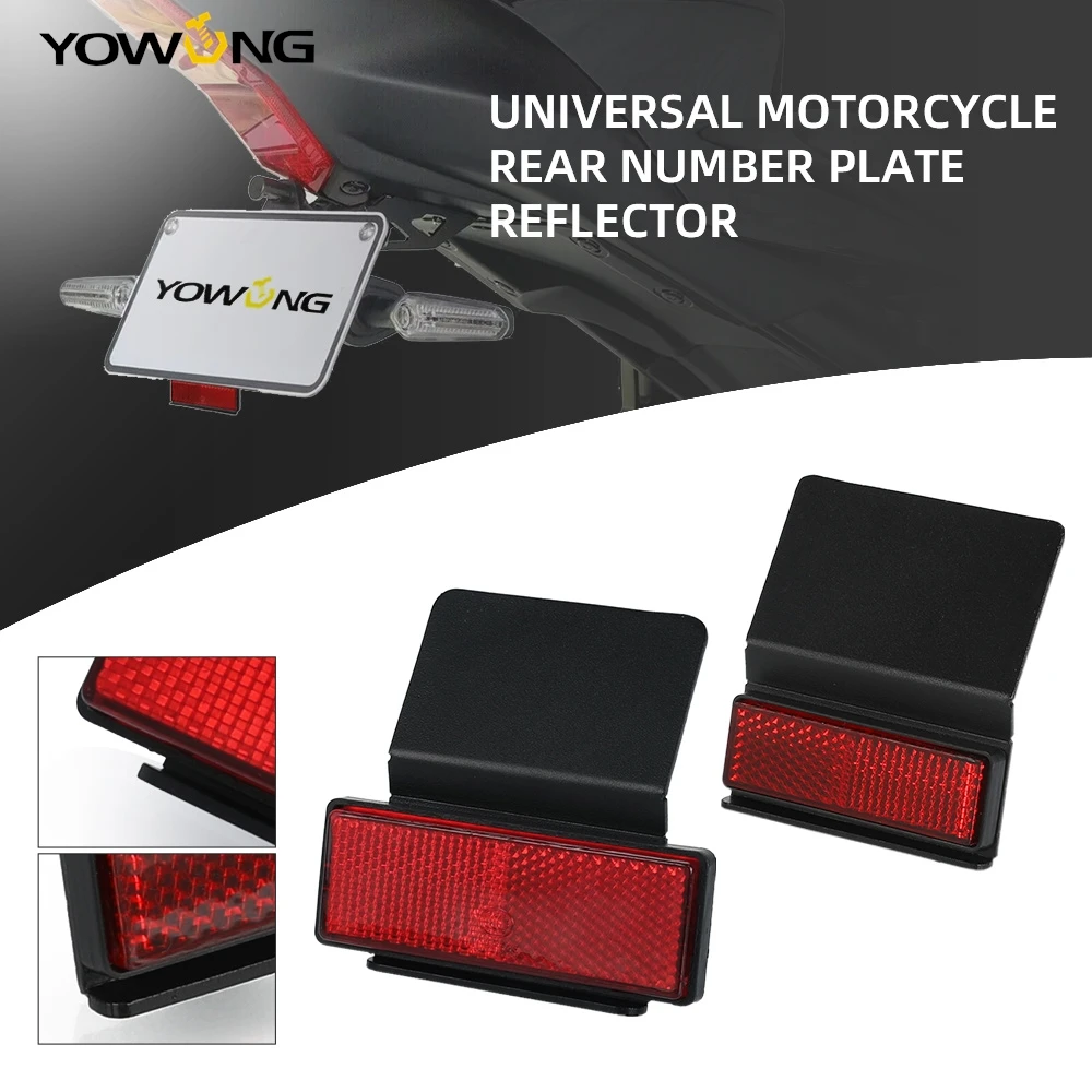 

For HONDA NC750X DCT NC750S NC700X NC 750 X 2013-2024 Universal Motorcycle Aluminium Rear License Plate Holder Tail Reflector