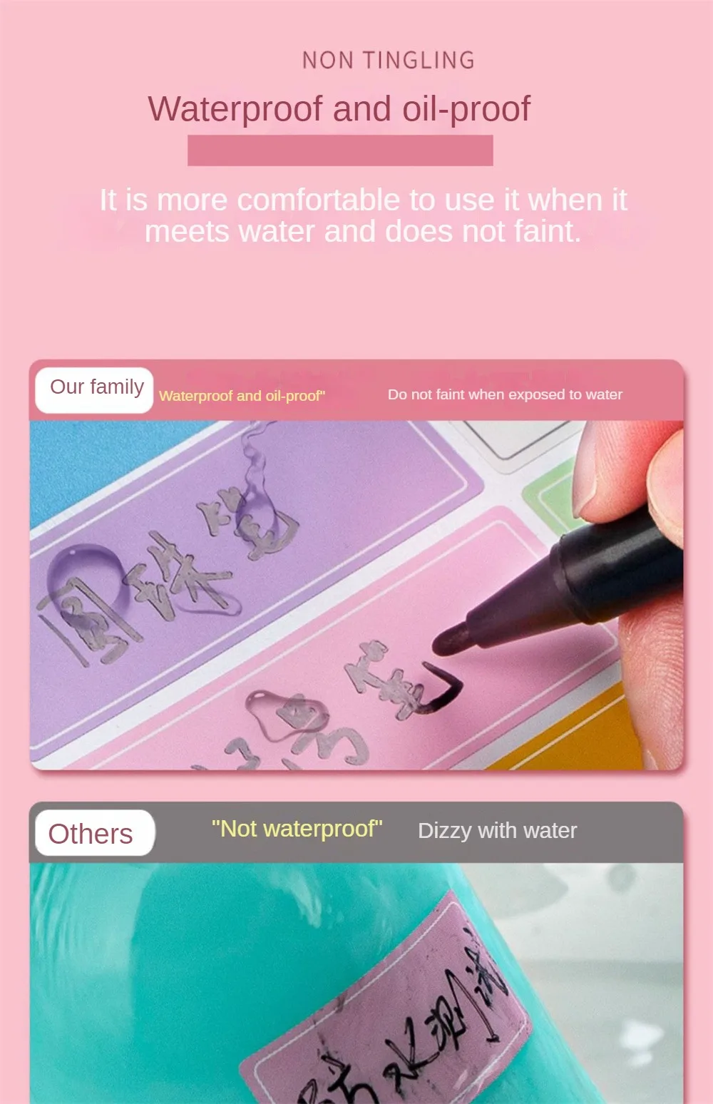 Description Picture 6 of itemNote Paper Easy To Tear Not Torn Tight Texture Strong Stickiness Label Water Proof Leave Glue Thick Paper Stickers Oil-proof