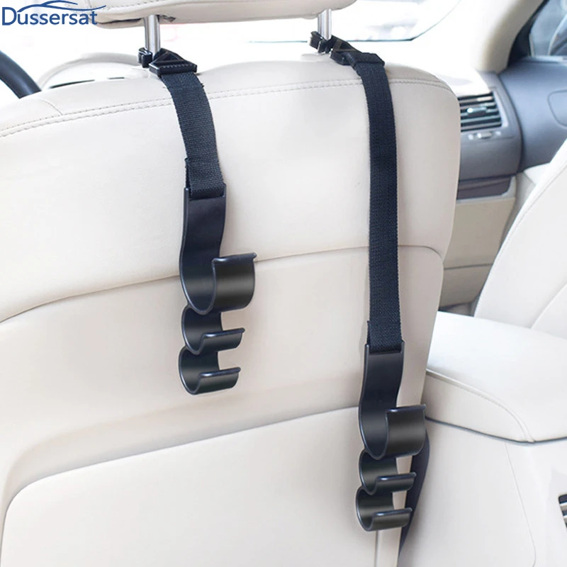 Car Back Seat Hook Multi-function Organizer Umbrella Holder Seat Back Storage Interior Accessory 2pcs