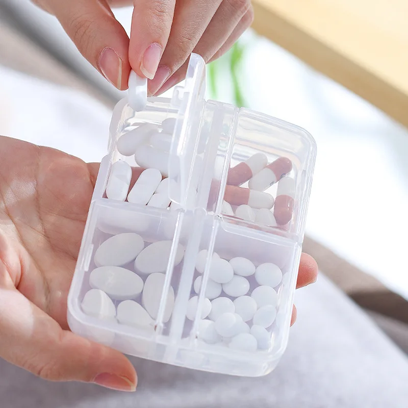 Household Portable Sub-packaging Small Mini Pill Box Small Box Carry Pill  BNH