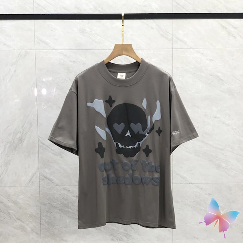 

Rock Hip Hop Streetwear BROKEN PLANET Tshirts Men Women Cotton Skeleton Foam Letter Print Short Sleeve Oversize BP Kanye T-shirt