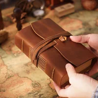 Genuine Leather Retro Notebook Classic Brown Diary Thickened Sketchbook 16.5*11.5cm Neutral Notepad Wholesale 1