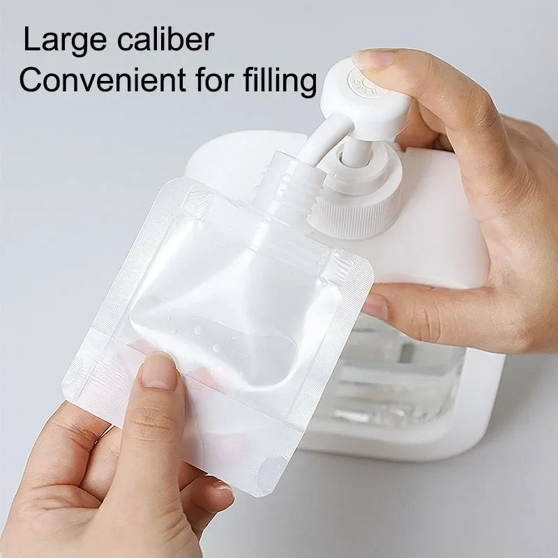 Set of 5 Refillable Travel Cosmetic Bottles and Pouches - Assorted Sizes