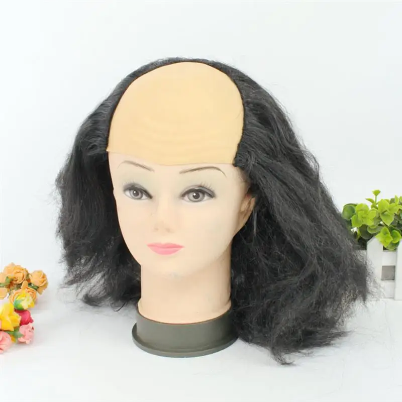Description Picture 2 of item1pc Bald Cap Bald Wig Latex Bald Wig Funny Old Lady Wigs Masquerade Party Bald Wig Wig Head Mask Festival Costume Props