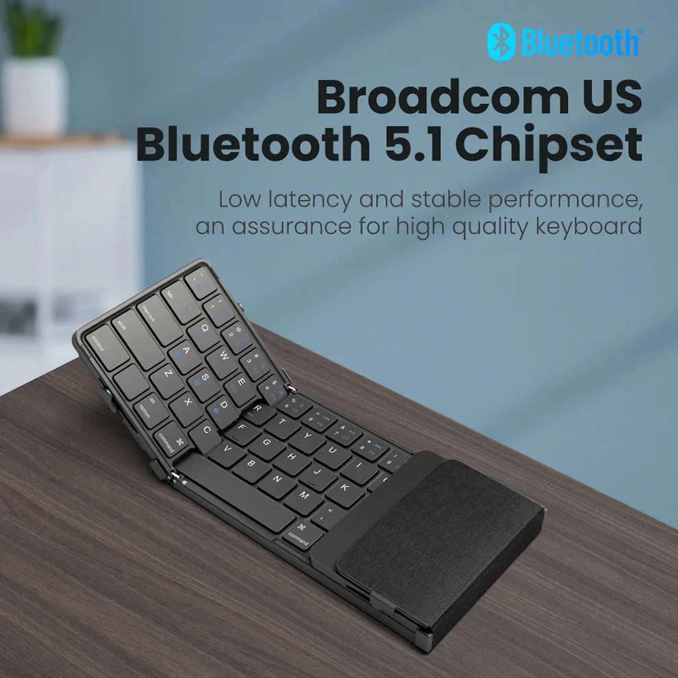 SeenDa Foldable Keyboard Tri-Folding Wireless Keyboard with Touchpad Mouse Rechargeable Mini Keyboard for Windows Phone PC Table cb5feb1b7314637725a2e7: English|Hebrew|Korea|Russian|Spanish