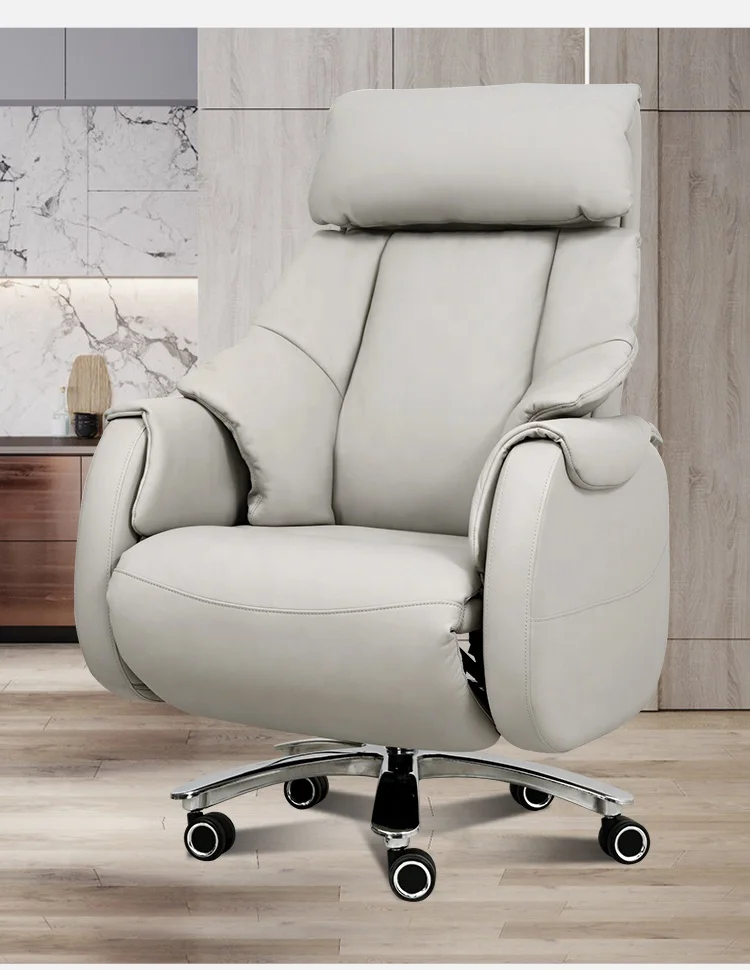 

Luxury leather electric massage boss chair smart executive chair comfortable home reclining business office chair