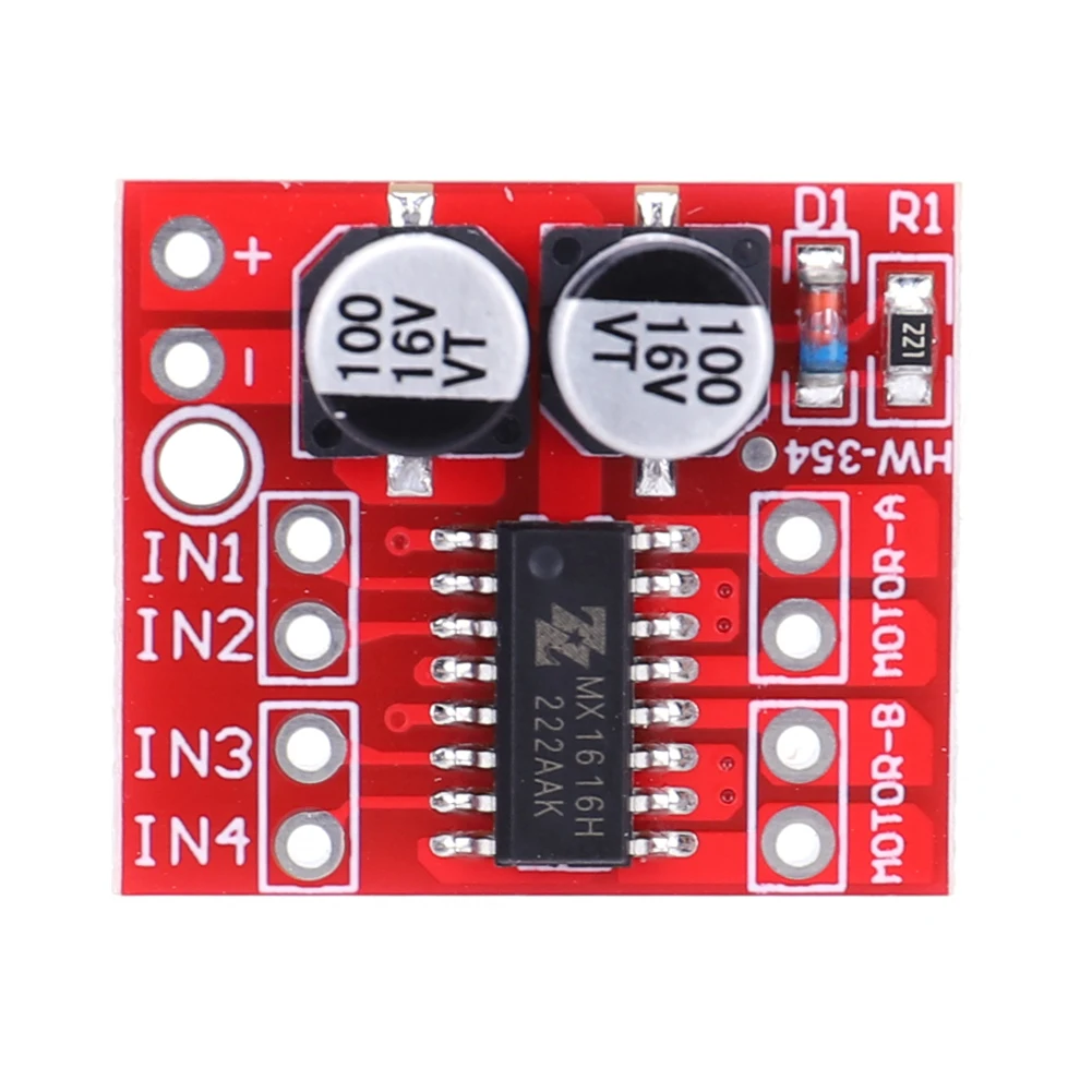 Stepper Motor Driver Dc Motor Driver L298N DC Stepper Motor Board Dual H Bridge Mini Dual DC Motor Module 2.5A Two Channel Reversing PWM Speed Electronic Components