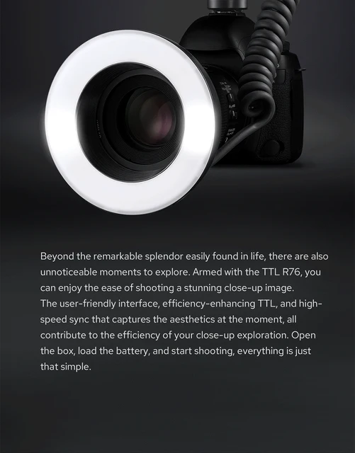 Canon Camera K&F Concept KF-150 TTL Macro Ring Flash For Canon EOS