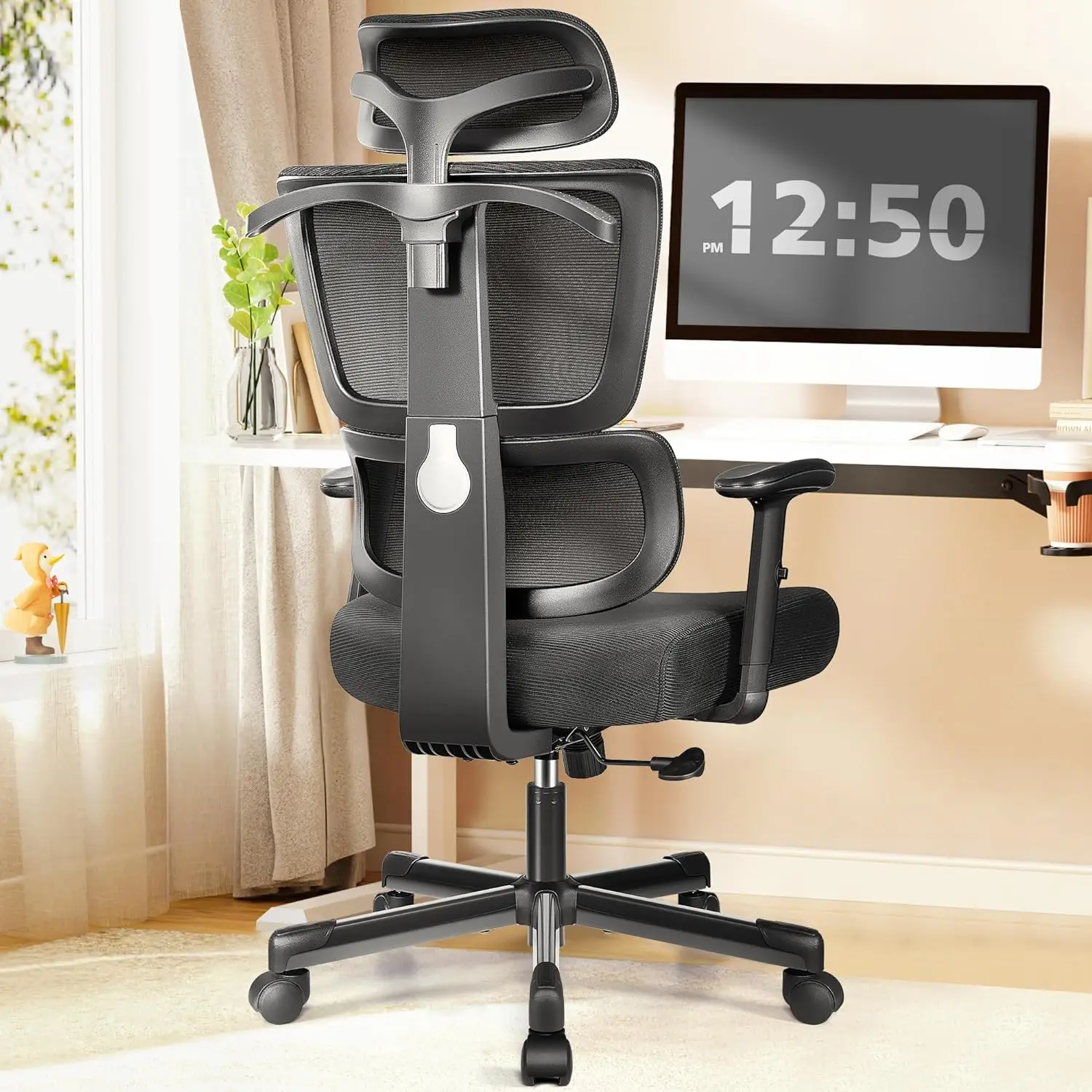 

Primy Office Chair Ergonomic Desk Chair High Back Computer Gaming Comfy Big and Tall Home Office with Lumbar Support