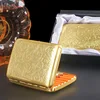 Unique Metal Mirror Cigarette Case Gold Retro Portable Pocket Cigaret Pack Cigarette Boxes Man Smoker Gift 1
