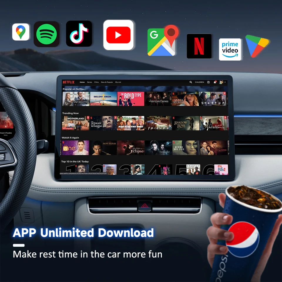 Herilary Customized C8 Wireless CarPlay Box Android 12 For