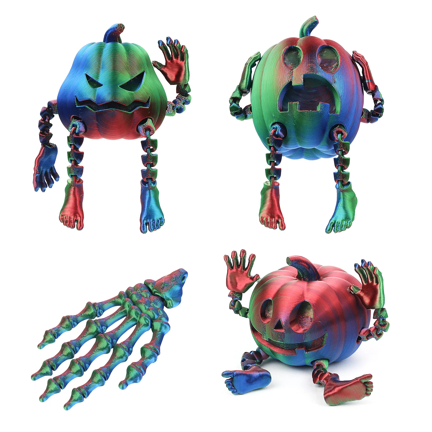 Pumpkin monsters, funny toys, Christmas ornaments, desktop decoration, DIY assembly, parent-child interaction 4