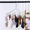 1/2Pc 50 Clips Square Stainless Steel Windproof Clothespin Laundry Hanger Home Storage Bra Sock Towel Hook Clothes Rack Dryer 2