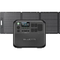 Portable Power Station, Equipped with 200W Solar Panels, 2048Wh Battery Backup Power Supply, and 4 2400W AC Power Sockets 1