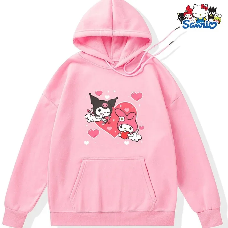 

Sanrios My Melody Cute Cardigan Hoodie Female Loose Oversize Hooded Sweater Yk2 Japanese Stylish Sweashirt Kawaii Lolita Hoodie