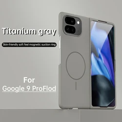 Luxury Soft Magnetic Ultra - Thin Shockproof Folding Case Cover - Google Pixel 9 Pro Fold (GRAY)