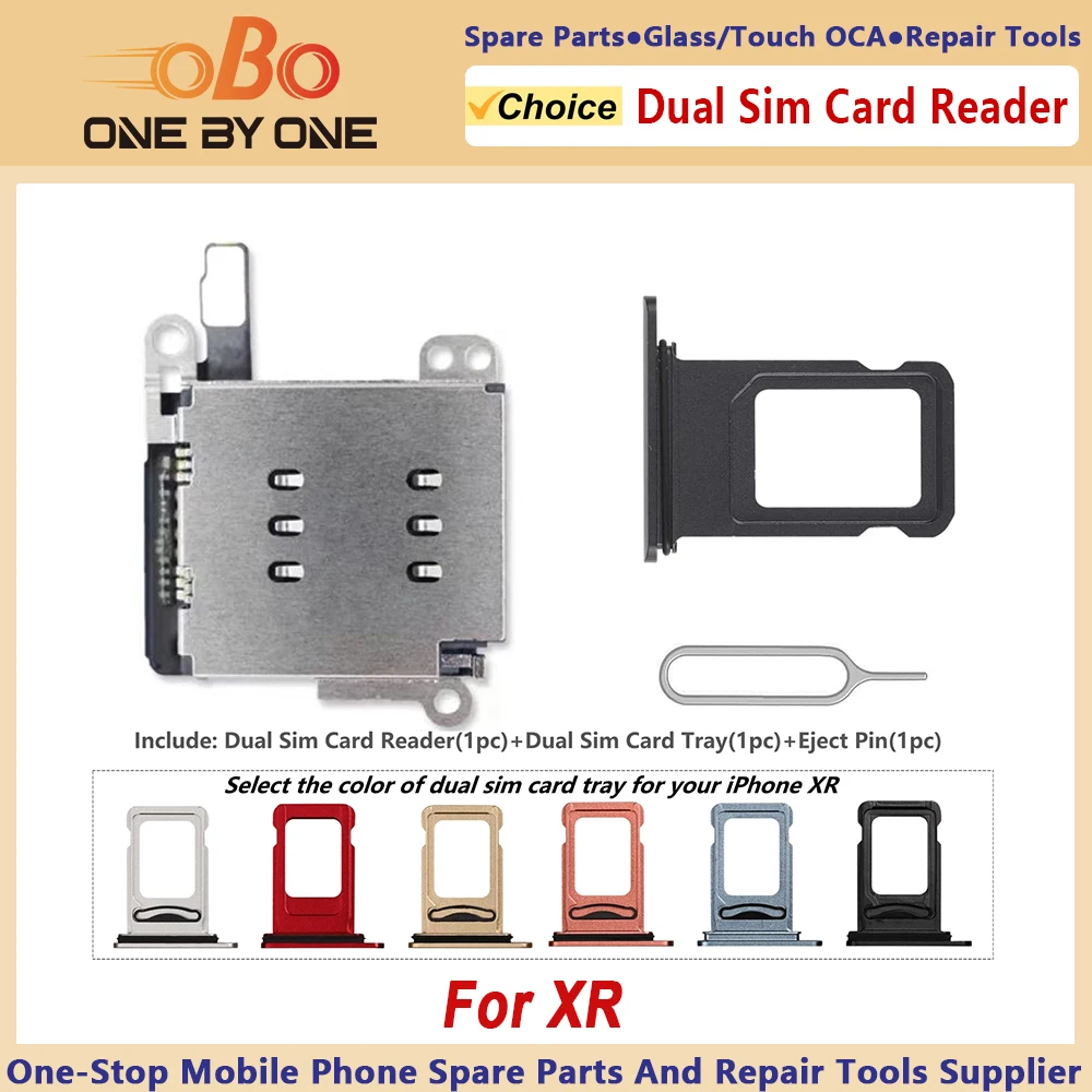 Çift SIM Kart Okuyucu Flex Kablo iPhone XR Çift SIM Kart Tepsi Yuvası ...