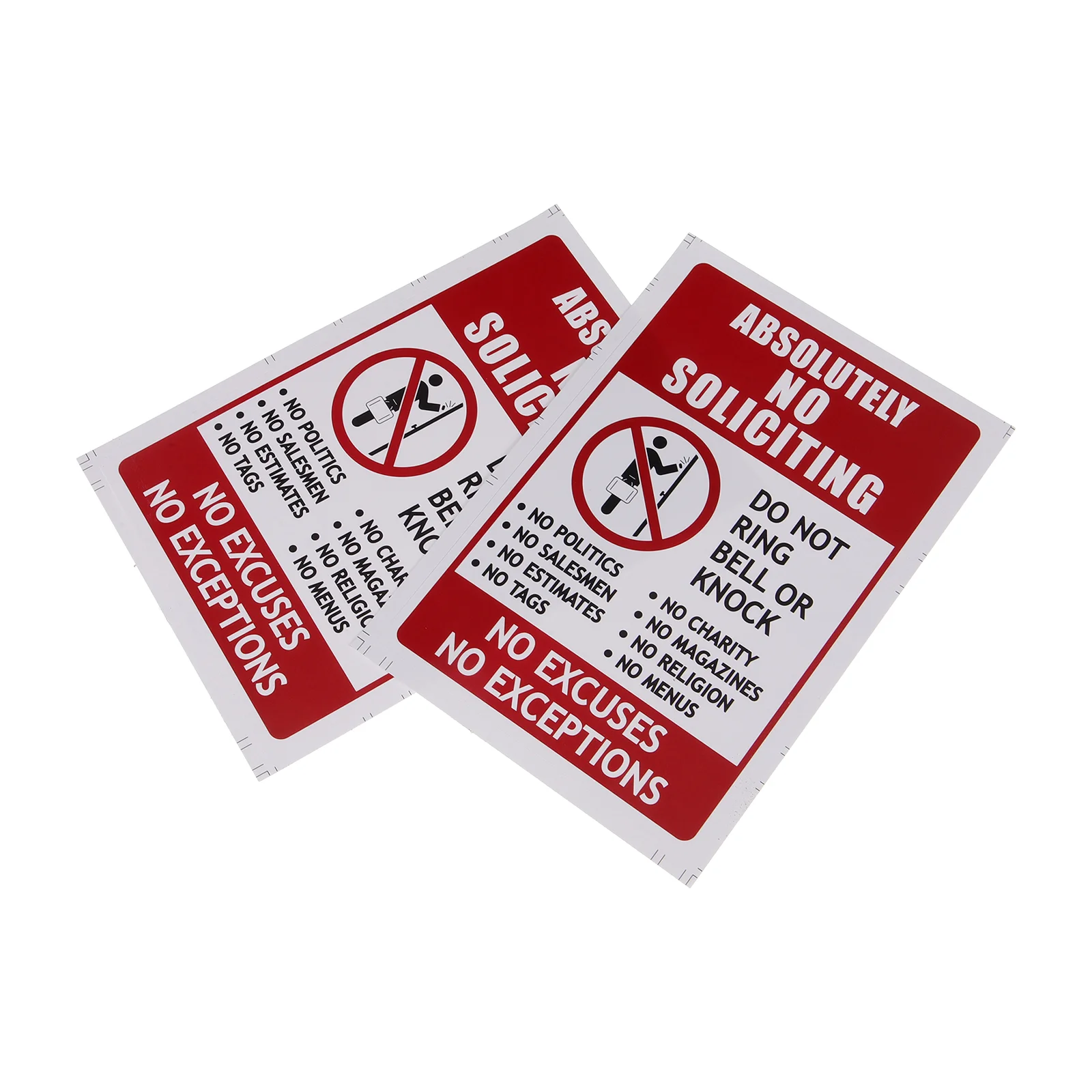 No Entry Sticker Soliciting Sign Home House Funny Solicitation Yard Knocking Door Signs Front Solicitors