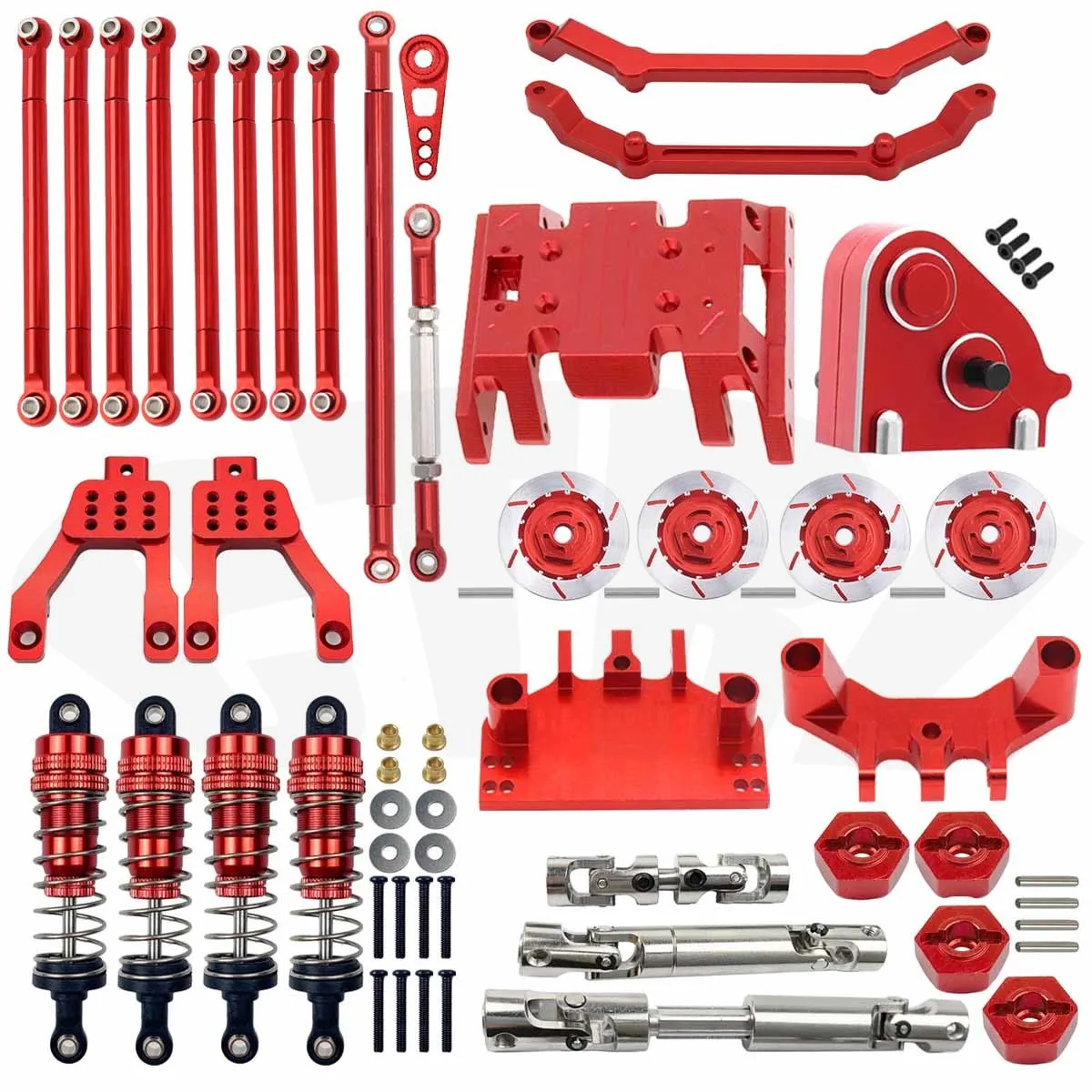 MN86 Metal Shock Absorber Drive Shaft Tie Rod Servo Bracket Transfer