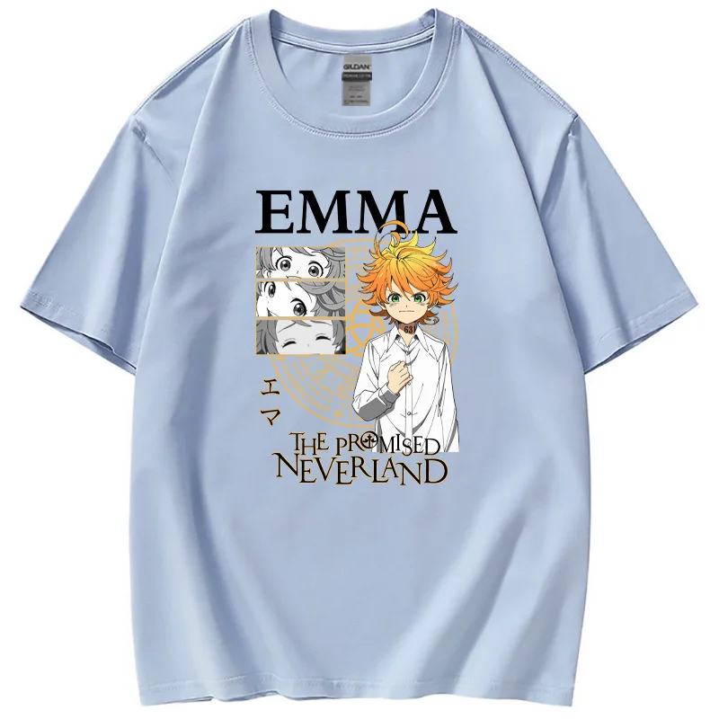 

The Promised Neverland Round Neck Trendy Casual Loose Short Sleeve T-shirt