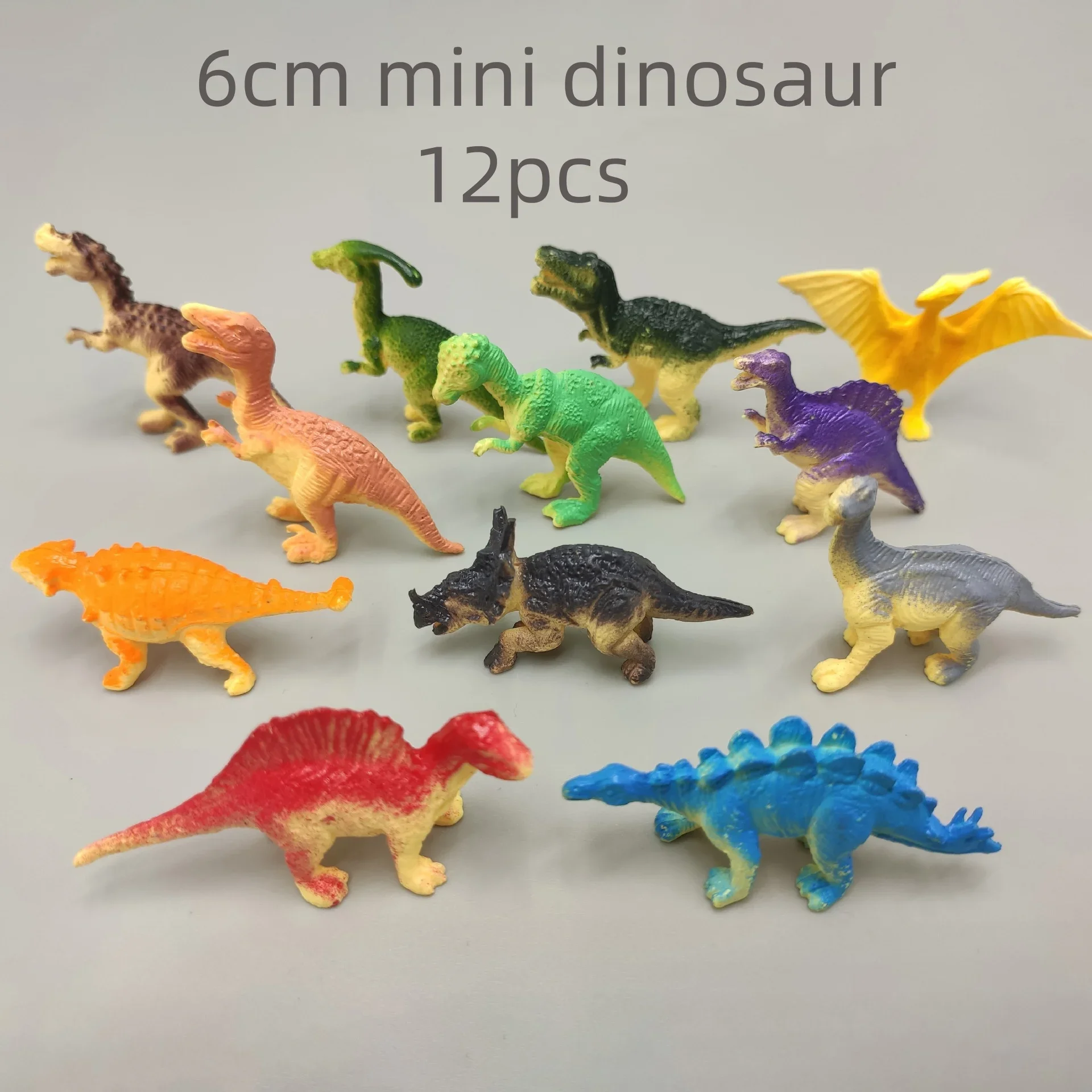 Jurassic World 8/12PCS Dinosaur Figure Set Tyrannosaurus Rex Simulation Soft Rubber Toys for Children Small Packaged Gift Idea 2