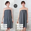 Wearable Cotton Bathrobe for Women, Shower Soft Bath Towel for Adults, Home Beauty Salon, Sweat Sauna Towels, Bathroom 6