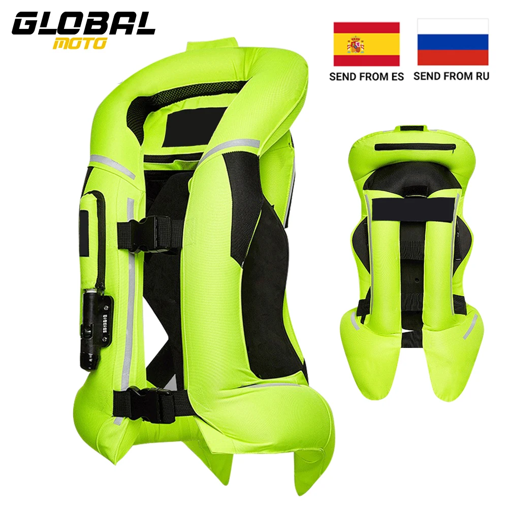 Nuovo Giubbotto Airbag Moto Airbag Riflettente Giacche Motocross Anti Goccia Gilet Airbag Moto Estate