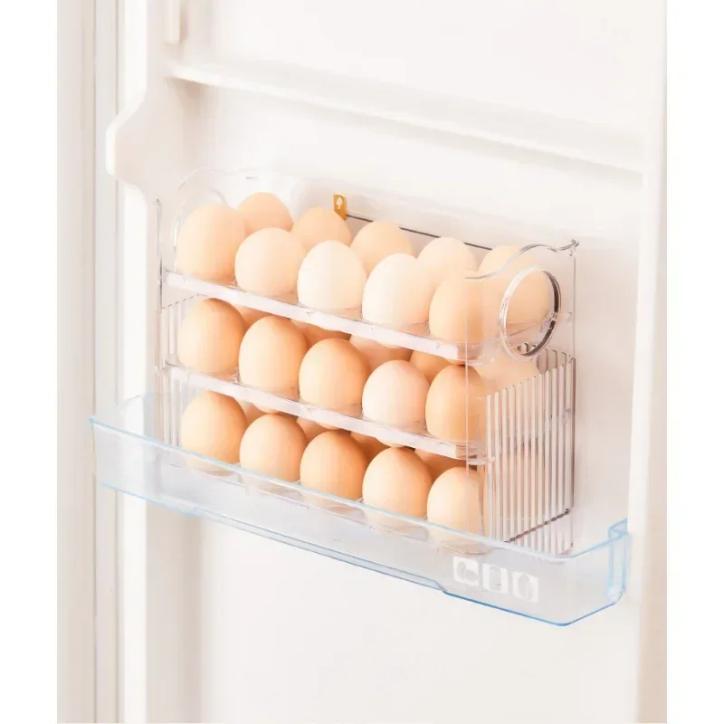 Egg Storage Box Refrigerator Organizer Food Containers Egg Fresh-Keeping Case Holder Tray Dispenser Kitchen Storage Boxes 5