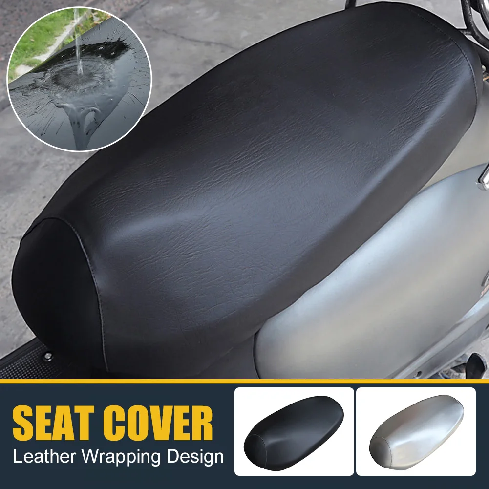 

1Pc 92x55CM Motorcycle Seat Cover Leather Waterproof Dustproof Sunscreen Motorbike Scooter Cushion Seat Cover Protector Cover