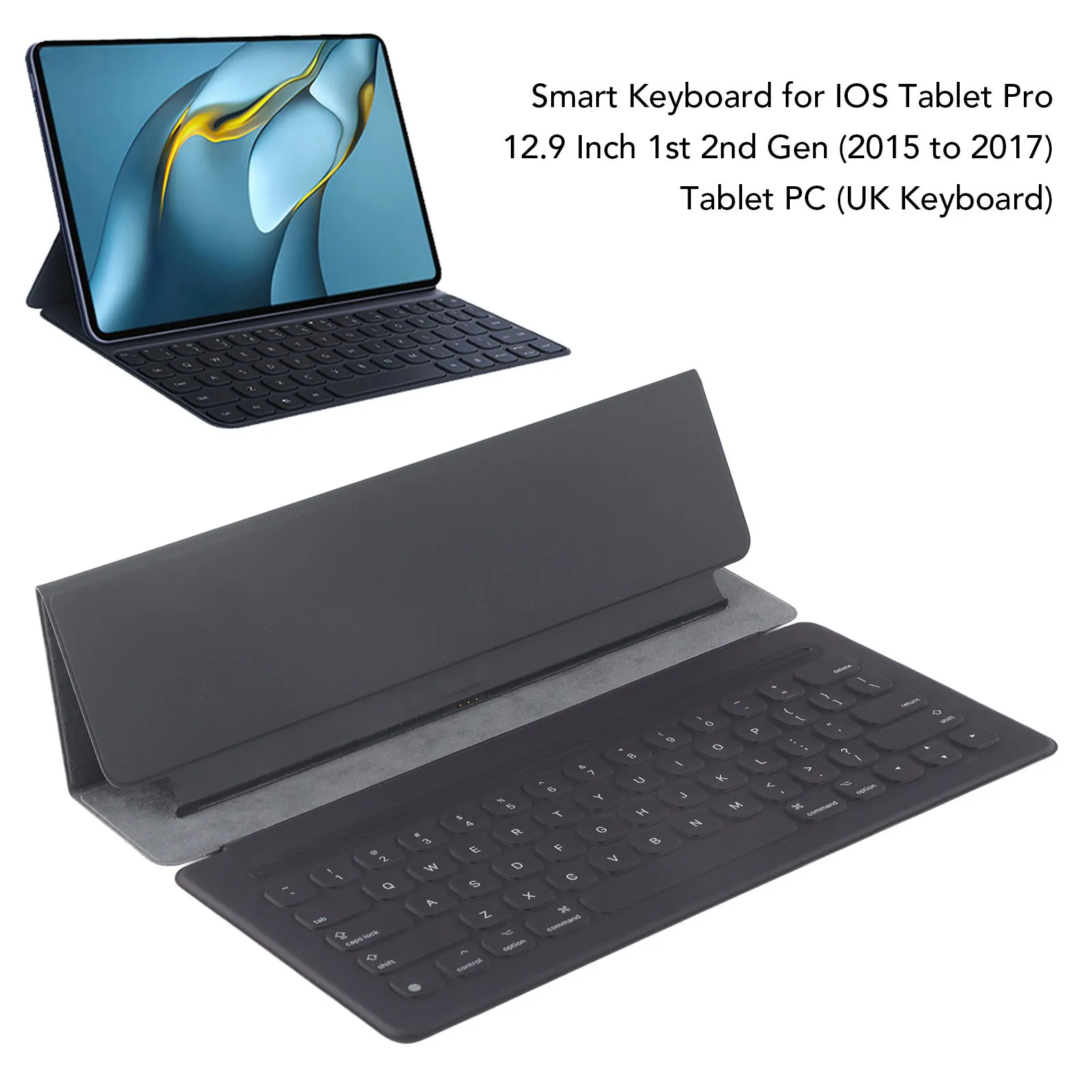 Tablet Keyboard iPad Keyboard Keyboard Smart Keyboard for 12.9in IOS Tablet Pro 1st 2nd Gen 64 Keys Full Size Version Portable Tablet Smart