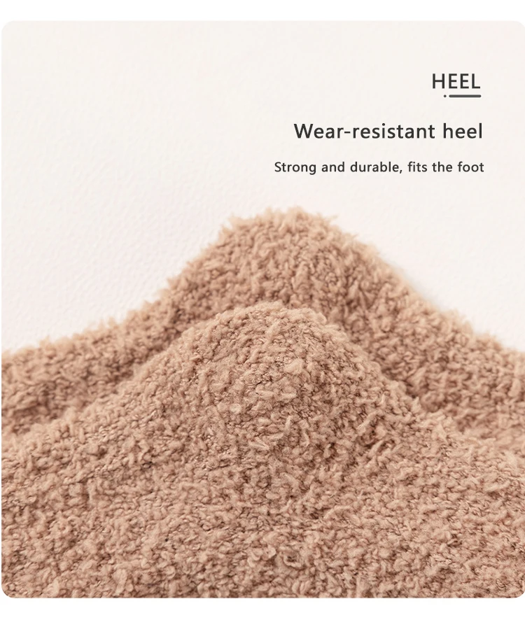 3 Paare/los Kinder Boden Socken Winter Warme Einfarbig Korallen Samt Kinder Mid-Tube Socke Für Jungen Und Mädchen – Detail 8