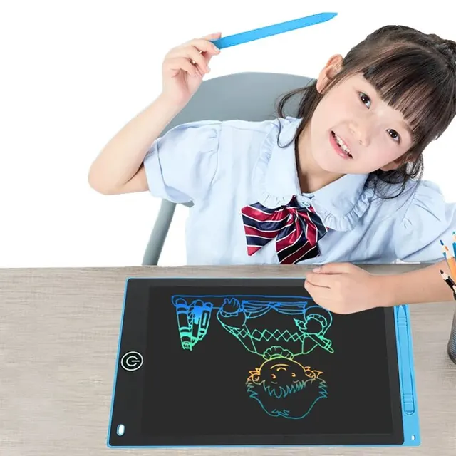LCD Writing Tablet for Kids , Eye Protection Drawing Board with Lock & Erase - Travel Educational Toy Gift 6.5/8.5/10/12 Inch 4