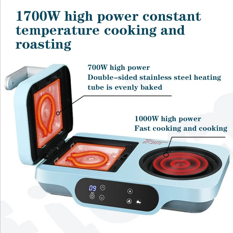 Multifunctional Home Three-In-One Breakfast Maker Sandwich Maker Waffle Octopus Balls Non-Stick Baking Breakfast Maker 3