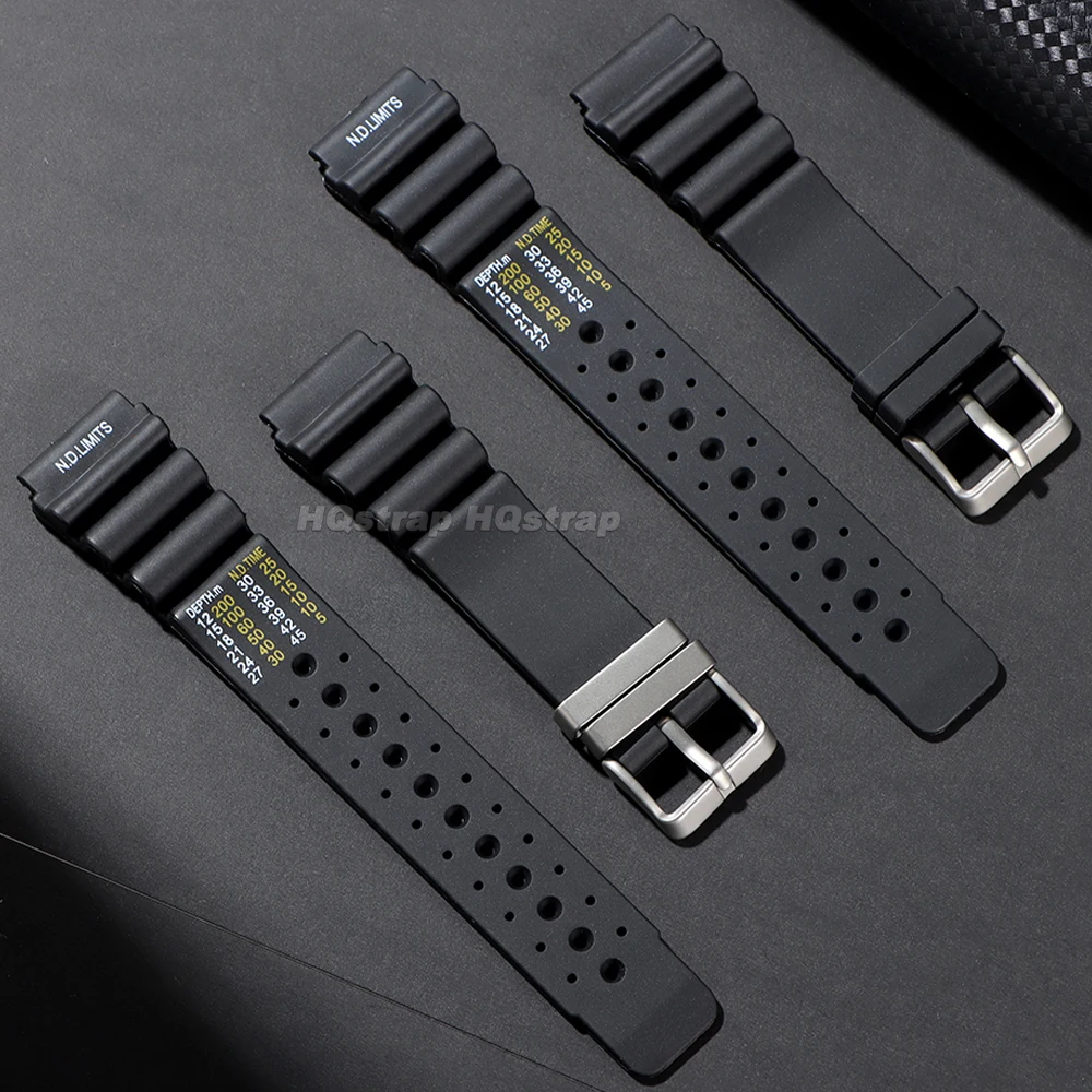 ND Limits Diver Silicone Sport Waterproof Watch Band - Premium Resin Strap