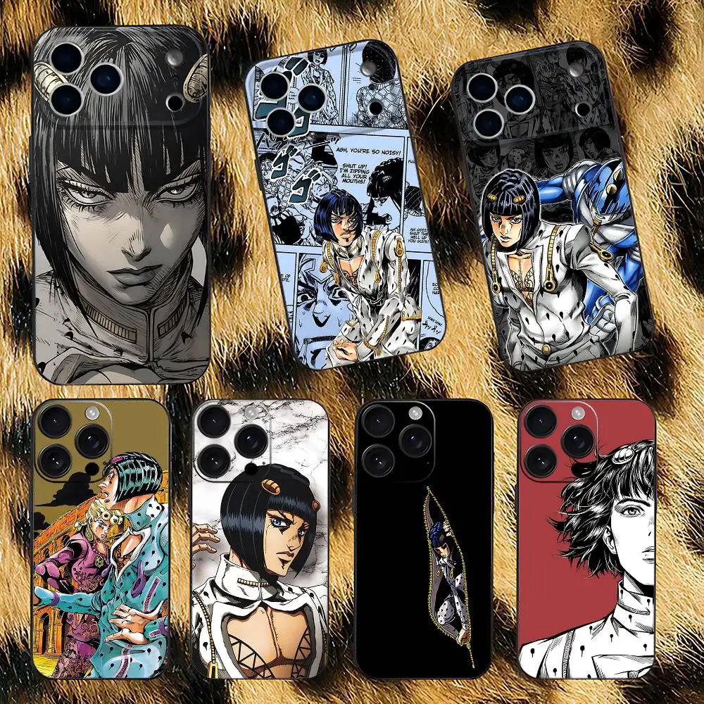 Bucciarati JoJo's Bizarre Adventure Black Soft Phone Case
