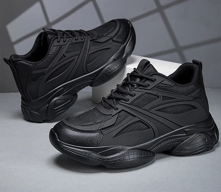 Winter Men's Height-increasing 10CM Sports Shoes Men Genuine Leather Mesh Shoes Warm Thick-soled Shoes Heightening Insoles 6-8CM S696a0feff71441338c09db1c7c74a059B