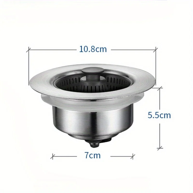 Kitchen water storage press and bounce filter 1/3pcs sink accessories For odor prevention Thickened kitchen sink accessories