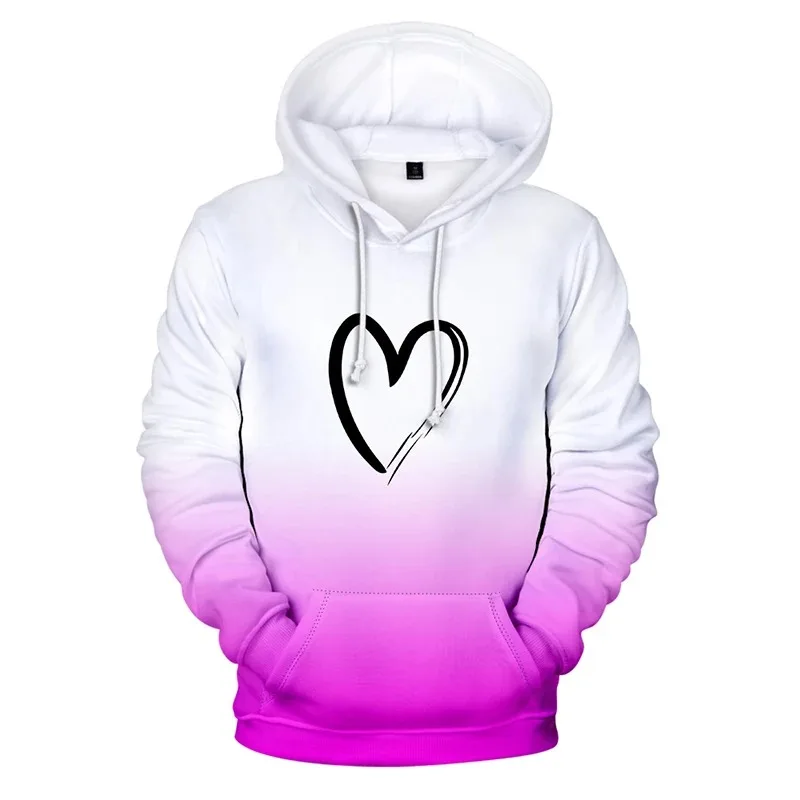

Sweet Colors Love Heart 3d Hoodies Pullover Fashion Sport Hip Hop Men's Women Hooded Long Sleeve Pocket Hooded Sweater 4xl