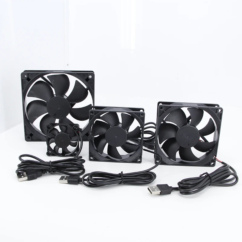 5V Brushless Cooling Fan USB Ventiliator Computer Case Cooler Oil-impregnated PBT CPU Radiator USB Fan PC Gadgets J17