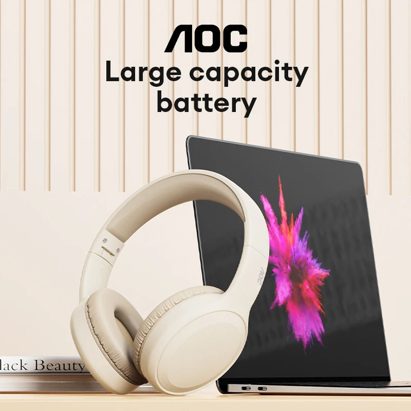 Choice Aoc Wireless Earphone Bluetooth 5 4 Foldable Headset Sports Headphones Low Latency Gaming Earbuds 2026 Th30 250mah, Alina Gadgets