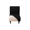 1Pc Armless Accent Chair Cover Slipcover, Slipper Chair Stretch Spandex Removable For Armless Chair Furniture Protector For Livi 4